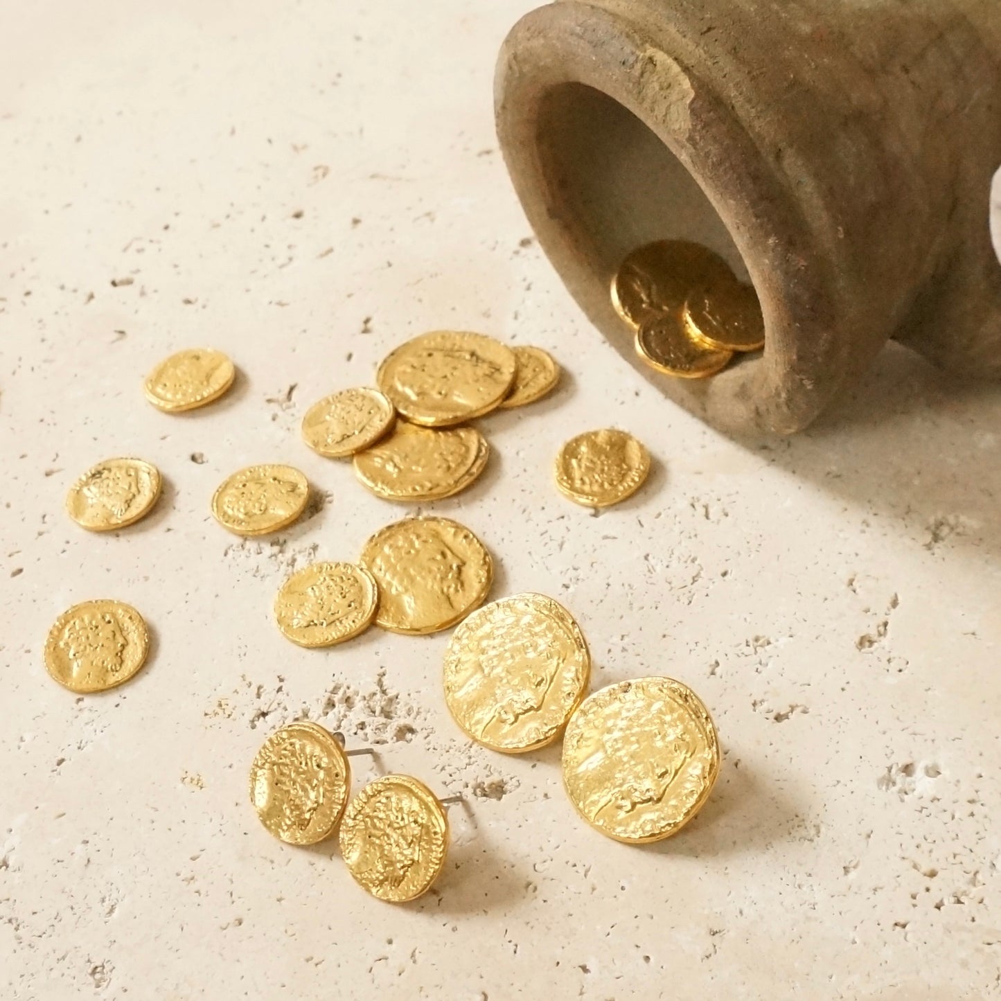 Coin Earring 【Gold】