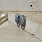 Italian Stone Chain Earring 【Black】