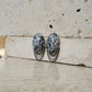 Italian Stone Chain Earring 【Black】