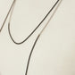 Bicolor Necklace -SHORT- 【Black & Silver 】