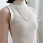 Bicolor Necklace -SHORT- 【Turquoise & Silver】