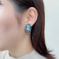 Italian Stone Chain Earring 【Black】