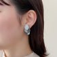 Italian Stone Fringe Earring【White】