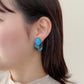 Italian Stone Fringe Earring【Blue】