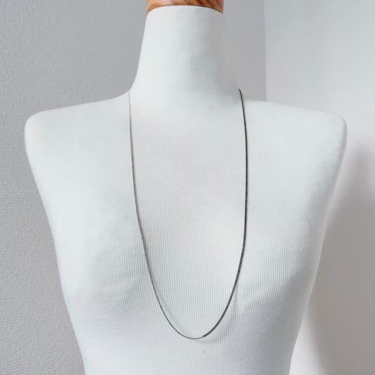 Bicolor Necklace -LONG- 【White & Gray】