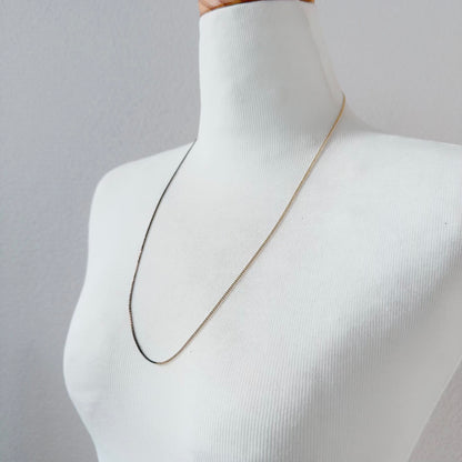 Bicolor Necklace -SHORT- 【Black & Gold】