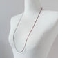 Bicolor Necklace -LONG- 【Red & Silver】