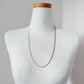 Bicolor Necklace -SHORT- 【Red & Silver】